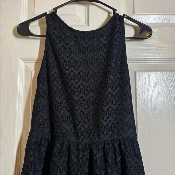 Xhilaration Black Textured Mini Dress - Picture 3 of 8